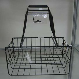 Iron Wire Metal Magazine Stand , Two File Office Table Top Wire Display Racks